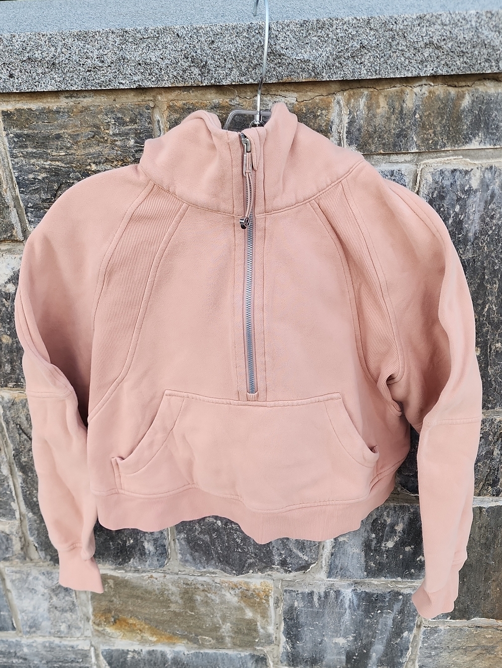 Lululemon Scuba Oversized Half-Zip Hoodie In Pink Clay size S / XS